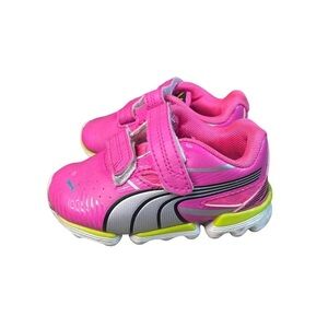 PUMA 187200 Walleri Athletic Shoes Toddler Girls Pink Silver Size 5